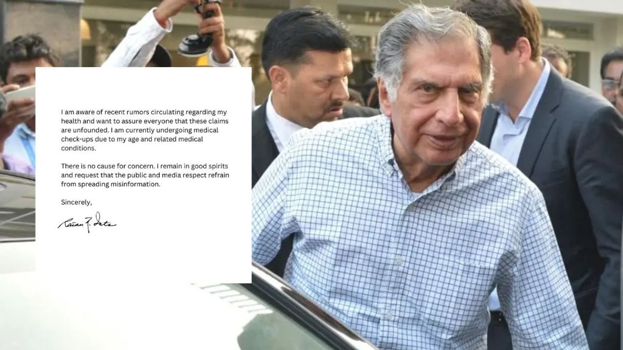 'Regular check-ups, no cause of concern': Ratan Tata on health concerns