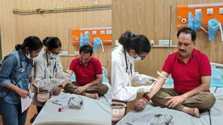 Delhi BJP chief admitted to hospital days after taking dip in 'toxic' Yamuna