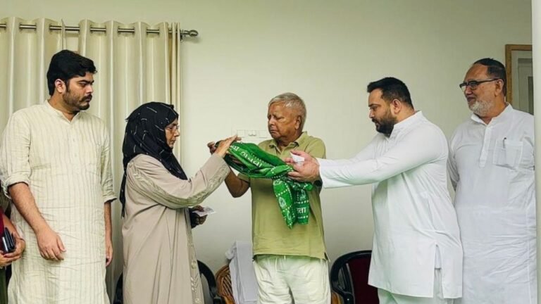 Bihar: Mohd Shahabuddin's wife Hina Shahab, son Osama Shahab join RJD 2 Bihar: Mohd Shahabuddin's wife Hina Shahab, son Osama Shahab join RJD