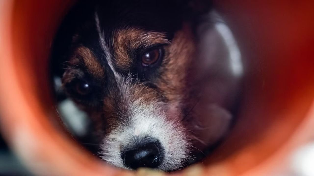 Dog with head stuck in plastic jar rescued after a week in Thane 1 Dog with head stuck in plastic jar rescued after a week in Thane