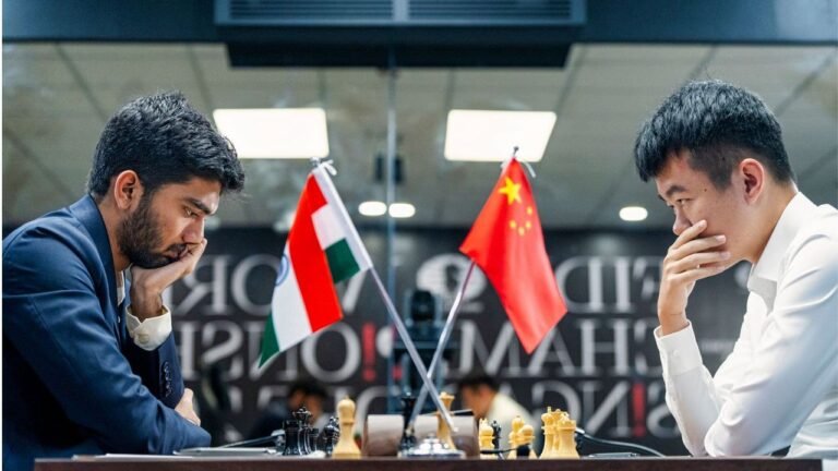 Gukesh draws with Liren, scores still tied after five games 6 Gukesh draws with Liren, scores still tied after five games