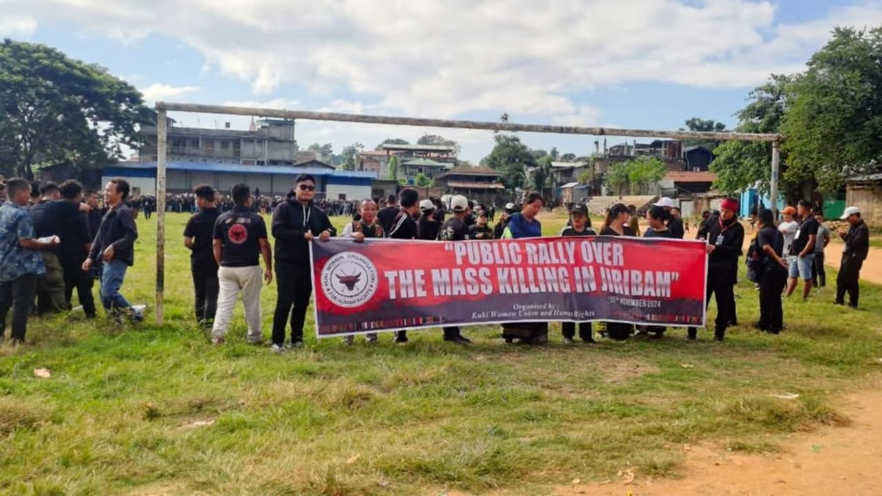 Demonstrations in Manipur's hill areas demanding justice for those killed in Jiribam gunfight 1 Demonstrations in Manipur's hill areas demanding justice for those killed in Jiribam gunfight