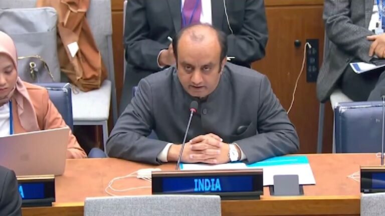 Pakistan's rhetoric, falsehood as it will not alter facts: Sudhanshu Trivedi at UN