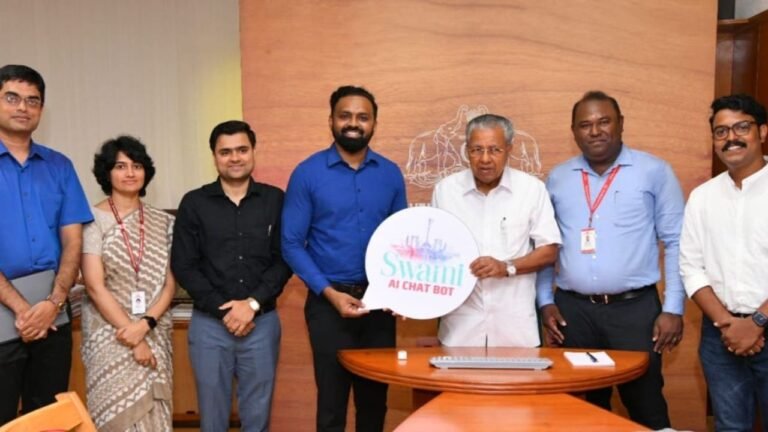 Kerala CM unveils logo of Swami Chatbot AI assistant for Sabarimala pilgrims