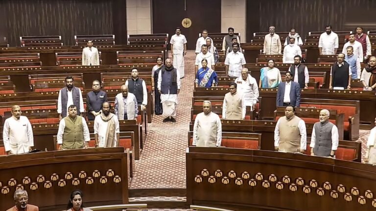 Rajya Sabha adjourned for day amid opposition protest