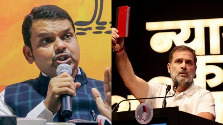 Rahul Gandhi using 'red book' to seek help from 'urban Naxals': Fadnavis