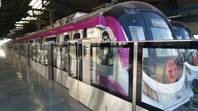 Metro's first train for Phase-IV operation reaches Delhi: DMRC 7 Metro's first train for Phase-IV operation reaches Delhi: DMRC