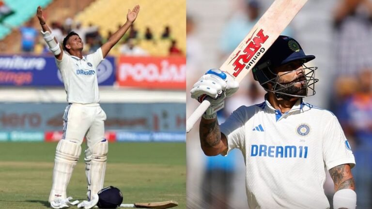 Jaiswal, Kohli strike centuries, India set Australia 534 to win opening Test