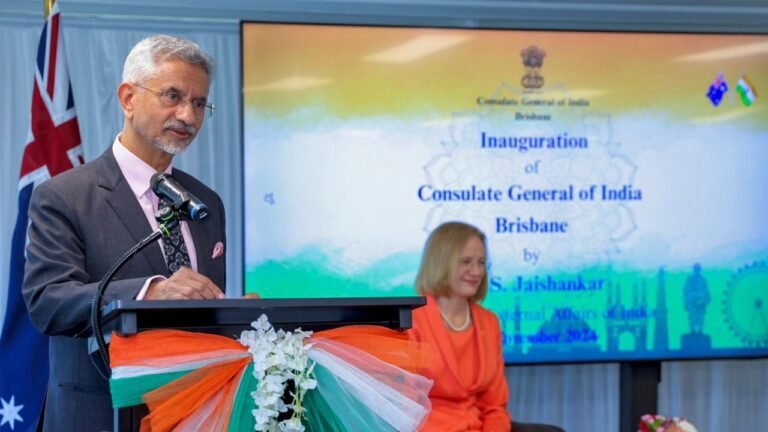 Jaishankar inaugurates new Indian consulate in Brisbane, pays homage to Gandhi