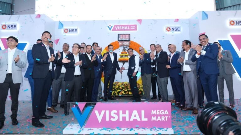Vishal Mega Mart shares surge 41% in market debut