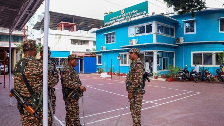 After protesters breach premises, Tripura’s B’desh mission suspends services citing security reasons 8 After protesters breach premises, Tripura’s B’desh mission suspends services citing security reasons