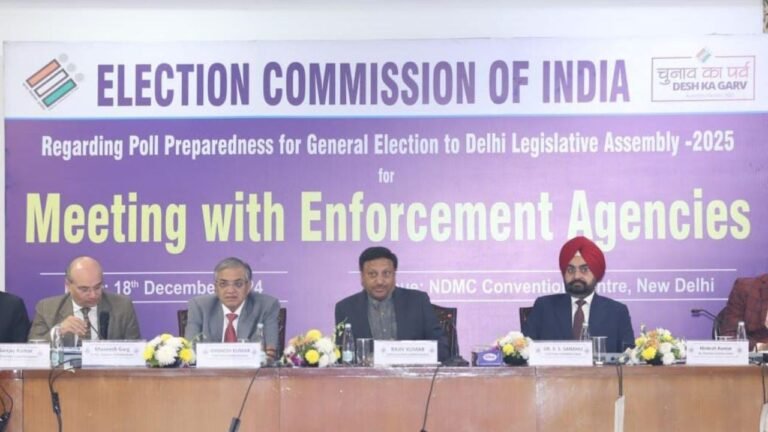EC reviews preparedness for Delhi polls, holds meeting with representatives of political parties