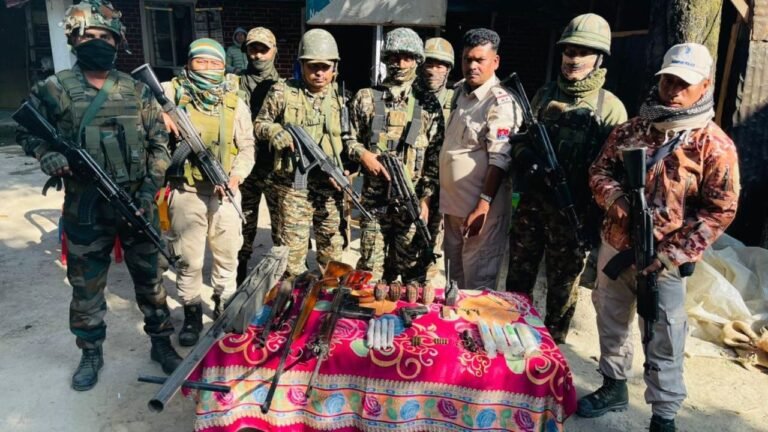 Security forces seize arms, ammunition in Manipur's Kangpokpi