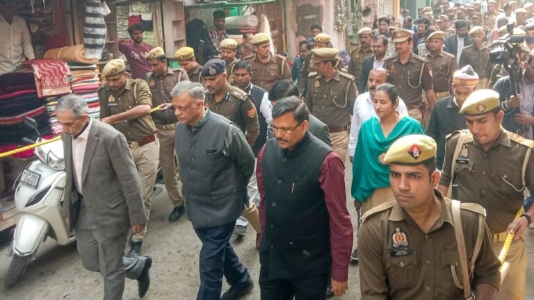 Judicial panel members visit Sambhal, inspect violence hit areas 10 Judicial panel members visit Sambhal, inspect violence hit areas