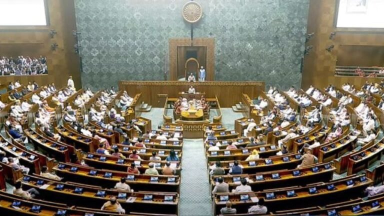 Lok Sabha adjourned till 12 noon amid protests by oppn 8 Lok Sabha adjourned till 12 noon amid protests by oppn