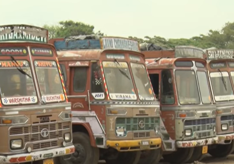 Diesel Price Hike Sparks Indefinite Strike by Karnataka State Lorry Owners Association 10 Truck Lorry strike