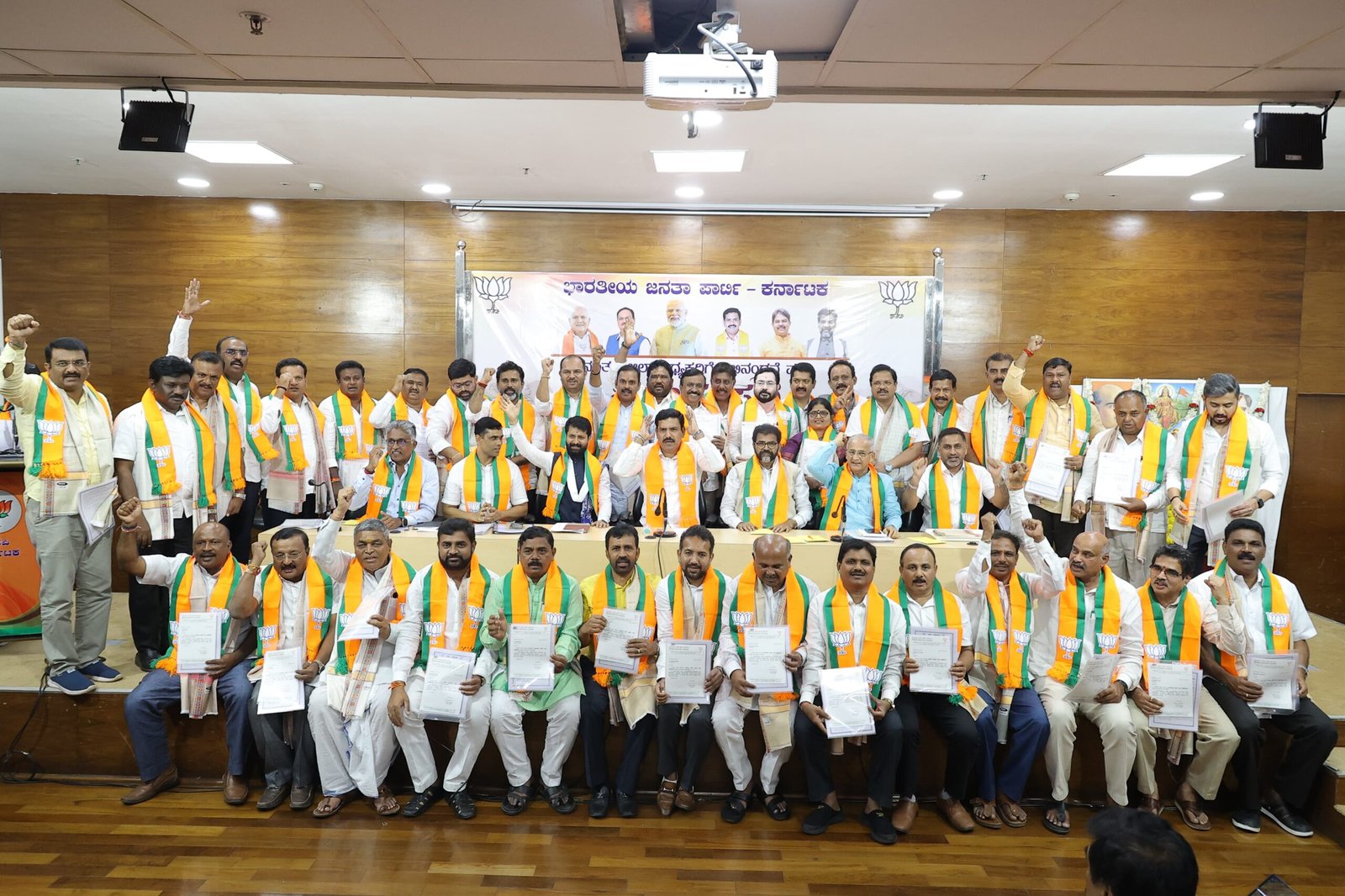 BJP Felicitates New District Presidents at State Headquarters in Bengaluru