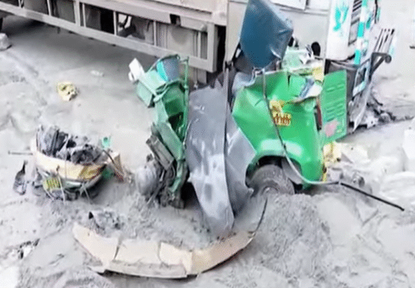 Bengaluru Accident Horror: Container Loses Control, Crashes into Auto – Three Killed in Kamakshipalya