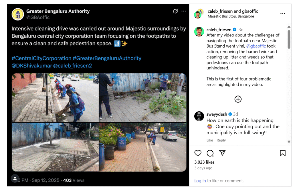 Canadian Caleb Friesen’s Viral Videos Shame Bengaluru Civic Body: Will Deputy CM D.K. Shivakumar Hold Officers Accountable?