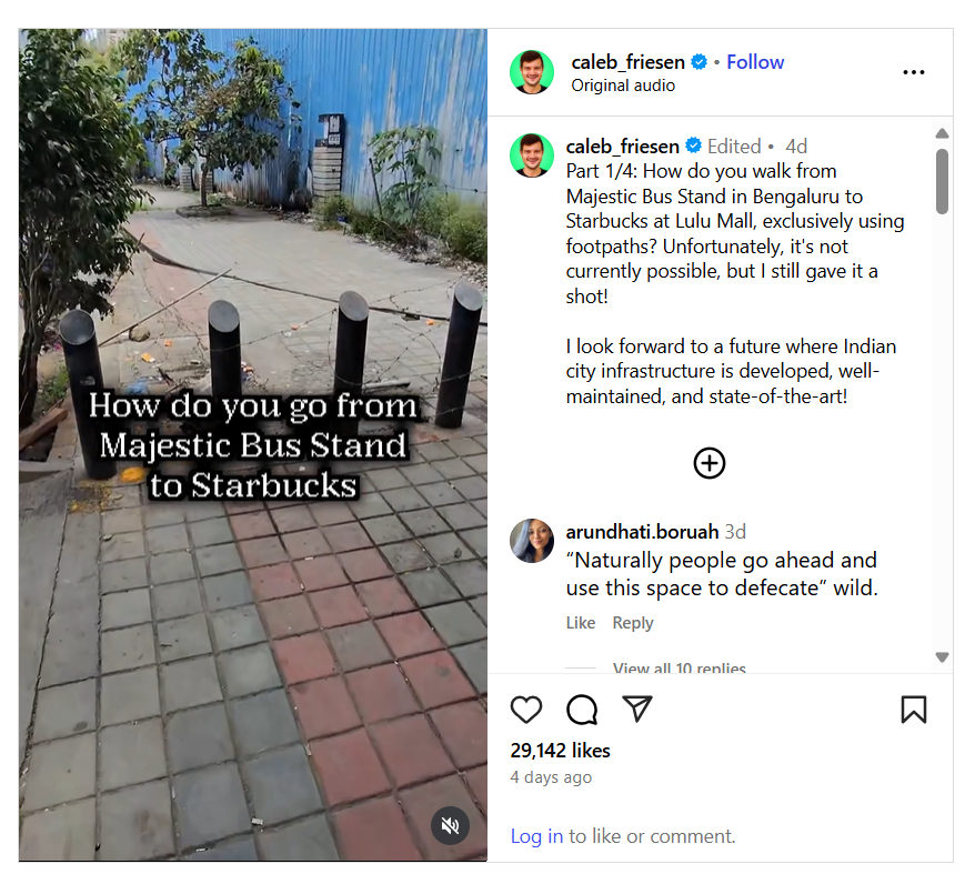 Canadian Caleb Friesen’s Viral Videos Shame Bengaluru Civic Body: Will Deputy CM D.K. Shivakumar Hold Officers Accountable?