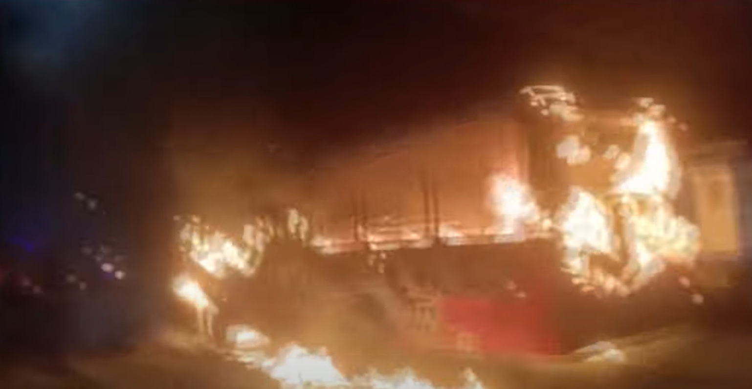 Bengaluru: BMTC bus on Majestic-Kadugodi route catches fire near HAL gate, 75 passengers safe