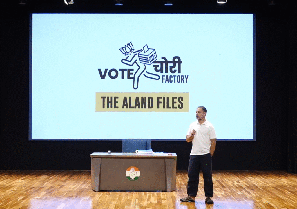 Rahul Gandhi Alleges Voter Fraud in Karnataka’s Aland: Claims 68 Congress Voters’ Names Deleted Using Fake IDs, Targets Election Commission