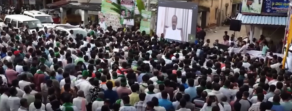 Greater Bengaluru Township Protest in Bidadi Intensifies: Farmers Say “We Won’t Give Our Land”, Nikhil Kumaraswamy Warns of Padayatra, HD Kumaraswamy Targets D.K. Shivakumar