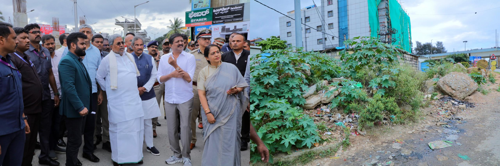 CM Siddaramaiah Pulls Up Bengaluru Civic Officials Over Roadside Waste, Metro Work Negligence During City Rounds