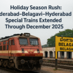 Holiday Season Rush: Hyderabad–Belagavi–Hyderabad Special Trains Extended Through December 2025