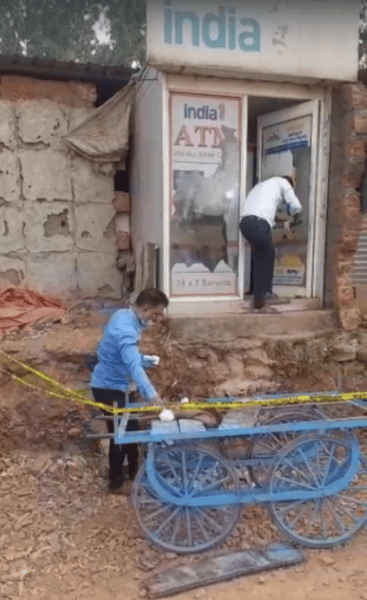 Belagavi ATM Theft: Thieves Push Away Entire Machine on Handcart After Disabling Cameras