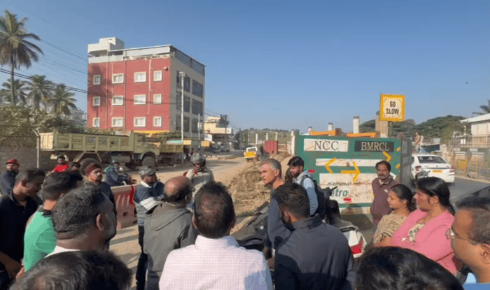 “Two Years for One Pillar?”: Krishna Byregowda Loses Patience Over Metro Phase-2B Delays During Nagawara–Bagalur Cross Inspection