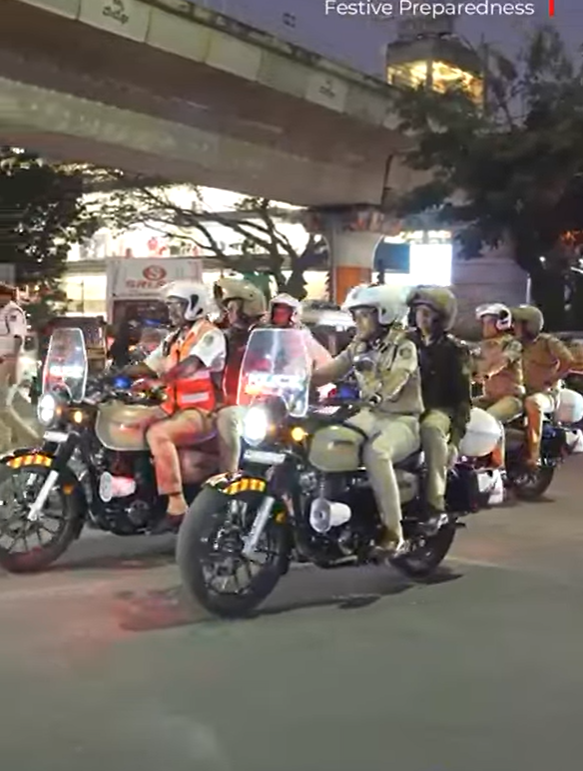 Bengaluru Police on High Alert for New Year Celebrations, Commissioner Leads Ground Inspection