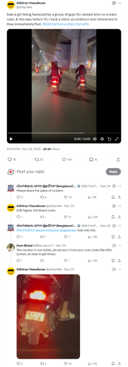 Viral Video Nails Harassers: Bengaluru Police Arrest 3, Including Minor, for Stalking Woman