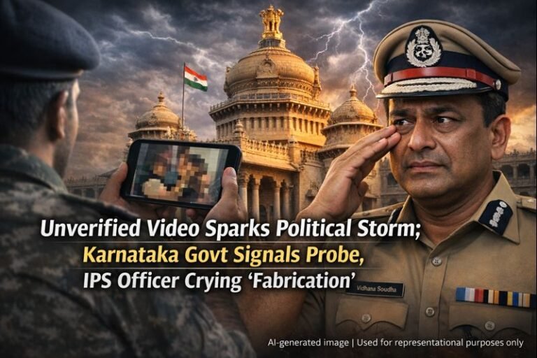 Unverified Video Sparks Political Storm; Karnataka Govt Signals Probe, IPS Officer Crying ‘Fabrication’