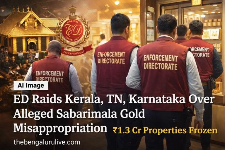 ED Raids Across Kerala, Tamil Nadu, Karnataka in Sabarimala Gold Misappropriation Case; ₹1.3 Crore Assets Frozen