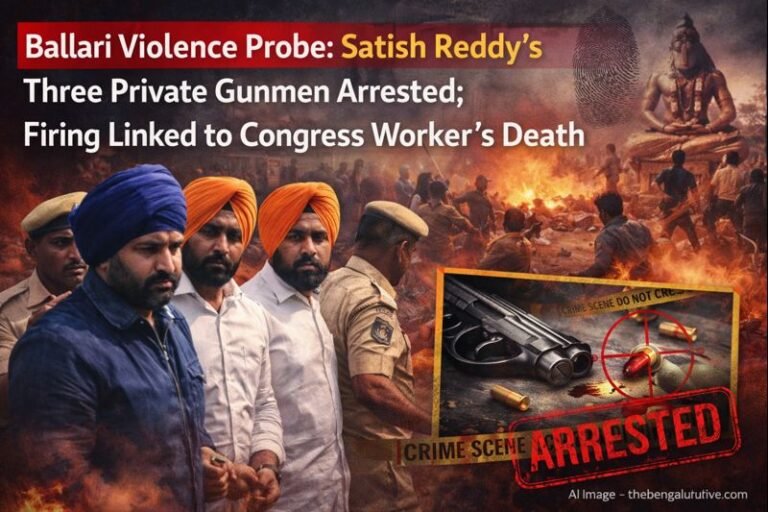 Who Fired the Fatal Shot in Ballari? Congress MLA Bharath Reddy Aide’s Gunmen Held, Police Confirm Bullet Match