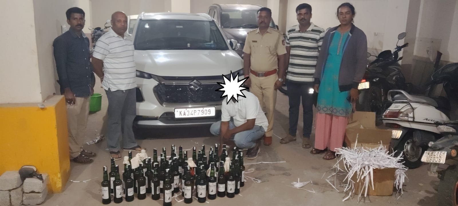 Illegal Transport of Defence Liquor Busted in Bengaluru; Two Accused Booked