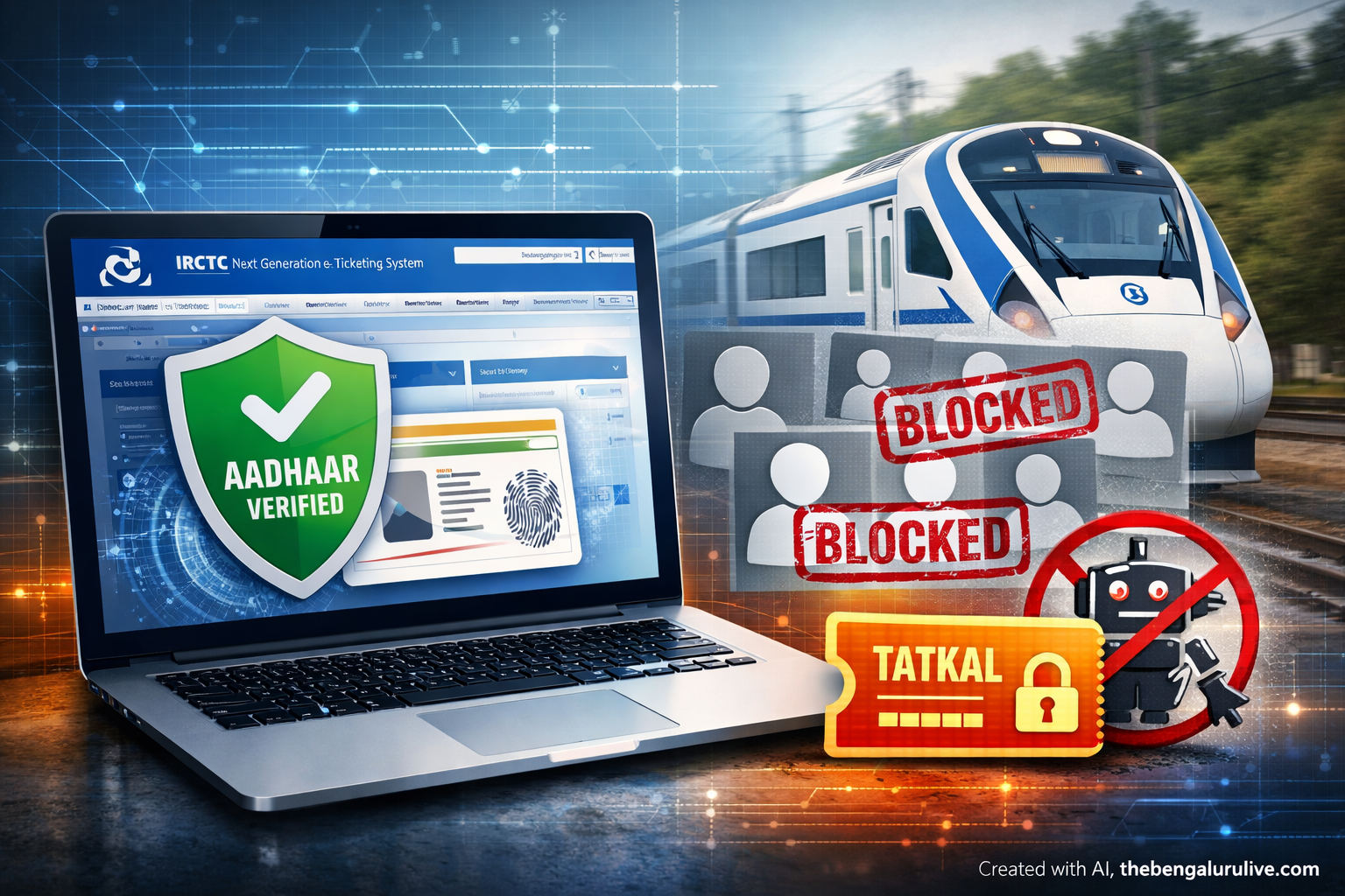 IRCTC Cracks Down: 3.03 Crore Fake Profiles Blocked, Aadhaar Now Key for Tatkal Booking