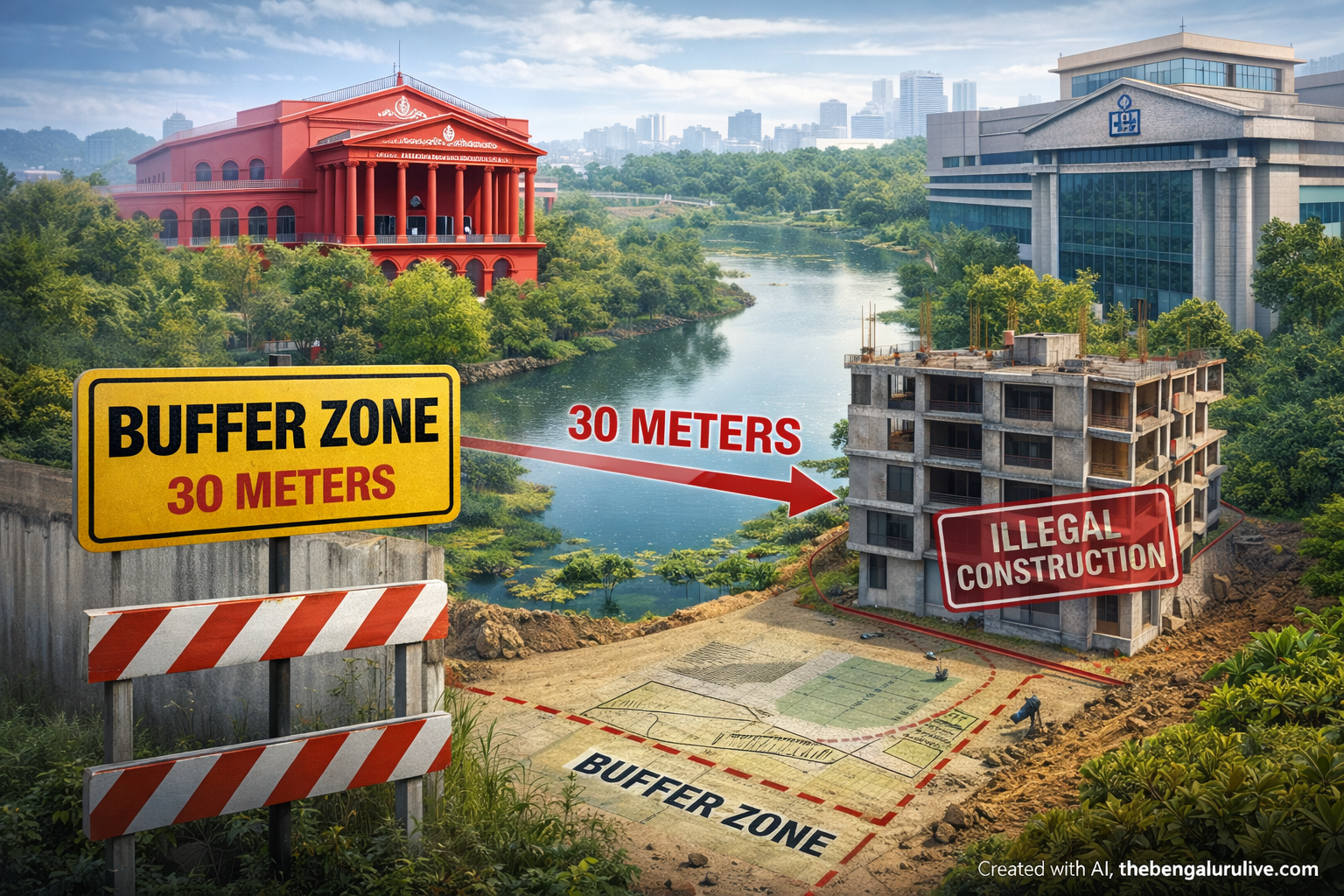 BBMP Plan near Sarakki Lake Under Lens: Karnataka High Court Orders Crackdown on Buffer Zone Construction, Compliance Report by June 30