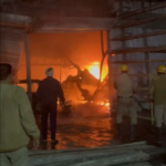 Vijayapura Fire Horror: 20+ Cars Burnt in Massive Blaze at HMK Car Service Centre