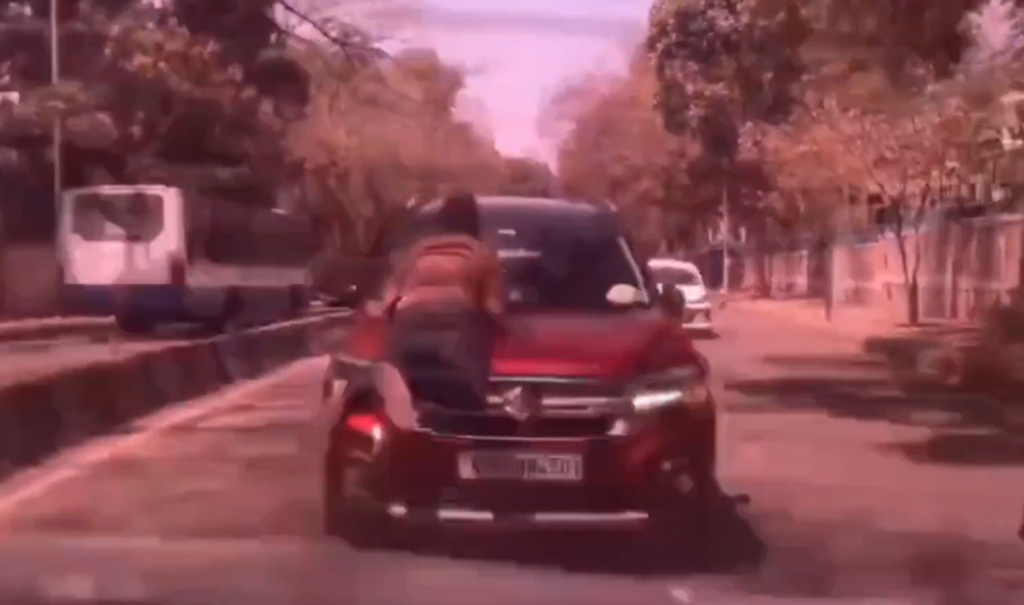 Bengaluru Road Rage Horror: Man Dragged 1.5 KM on Car Bonnet at Trinity Circle car Driver Suresh